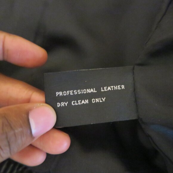 VTG 90s Max USA Leather Jacket Patterned Indian Head Cherokee Native American XL - Picture 8 of 9